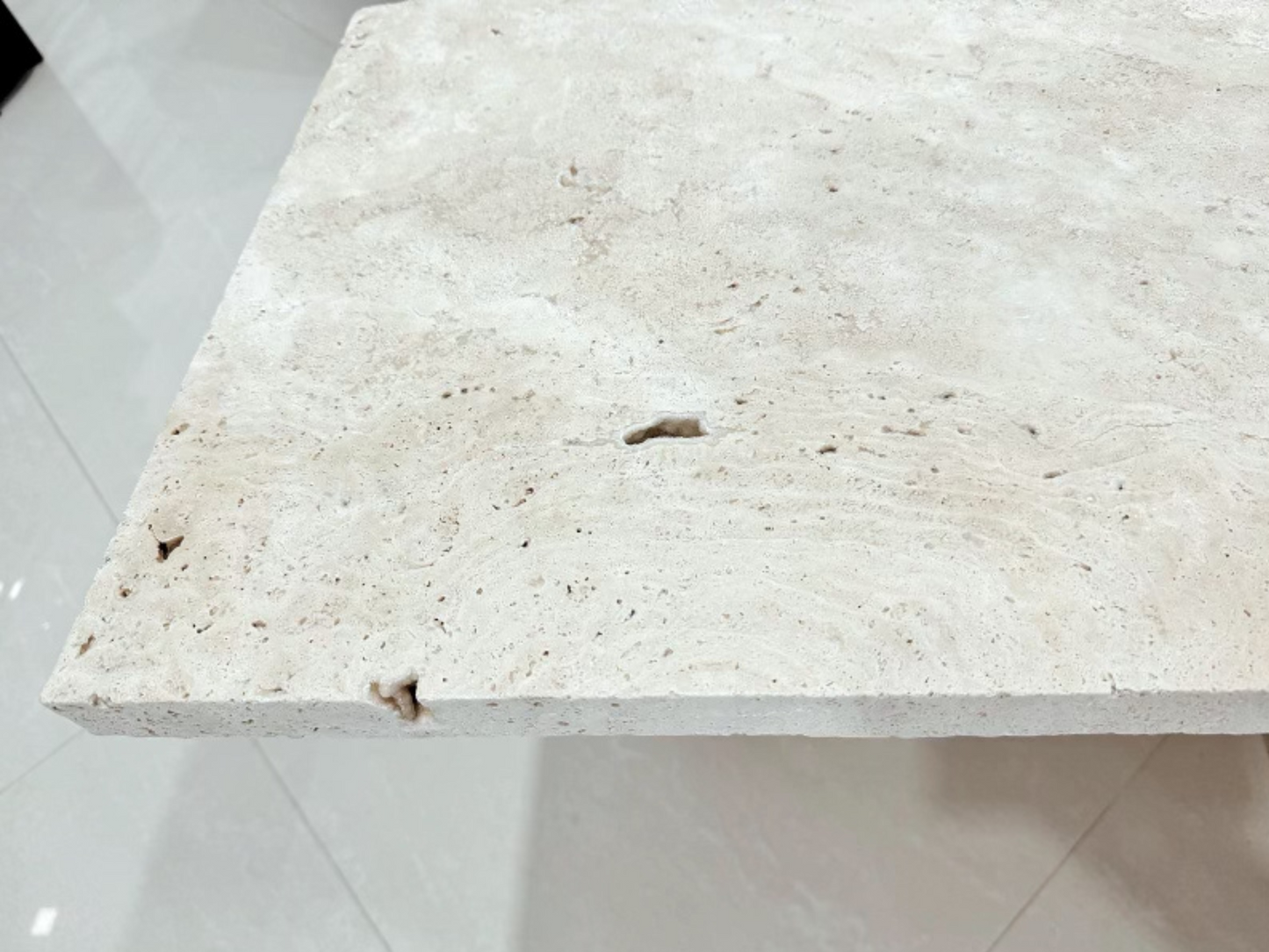 TerraForma Travertine Coffee Table