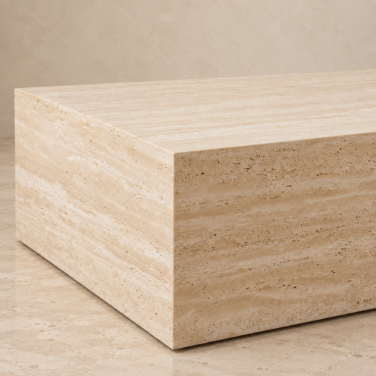 Monceau Coffee Table — Travertine