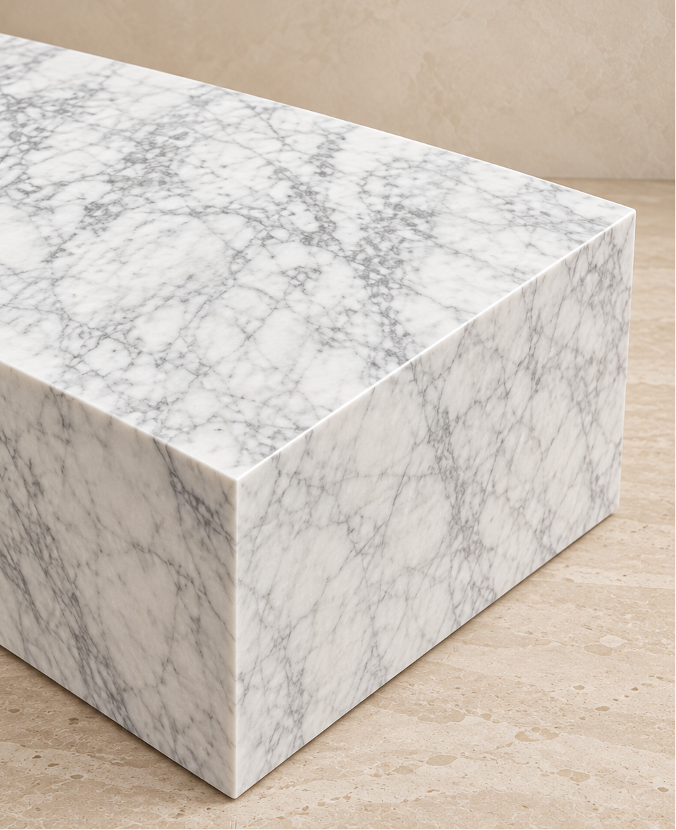 Monceau Coffee Table — Carrara Marble