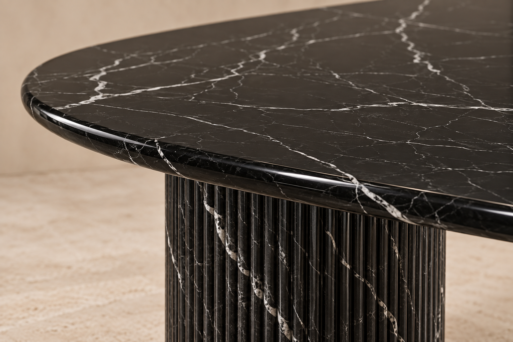 Montclair Dining Table — Nero Marquina