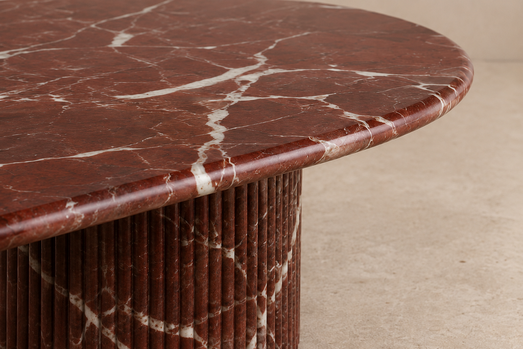 Montclair Dining Table — Rosso Levanto