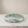 Alma Round Marble Tray — Jade