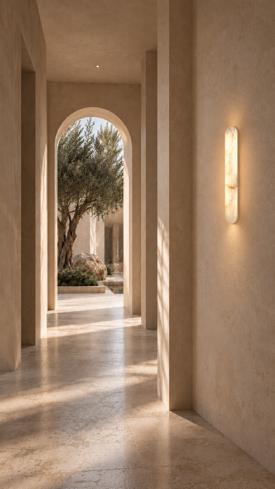 Alba Alabaster Wall Sconce