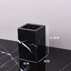 The Monolith Vanity Organizer – Hand-Carved Solid Marble
