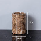 The Monolith Vanity Organizer – Hand-Carved Solid Marble