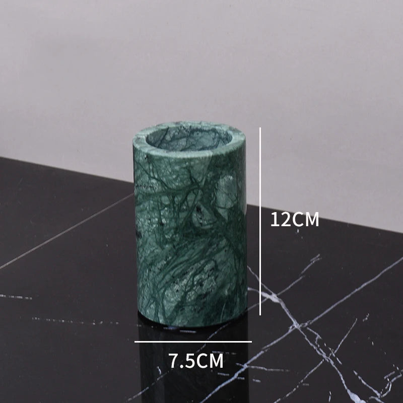 The Monolith Vanity Organizer – Hand-Carved Solid Marble