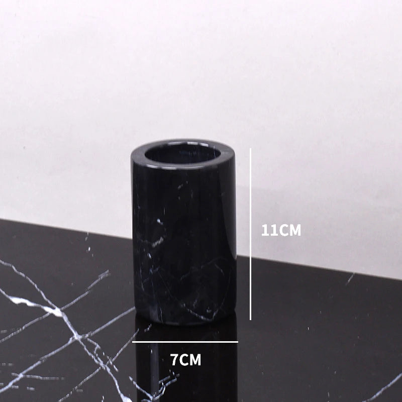 The Monolith Vanity Organizer – Hand-Carved Solid Marble