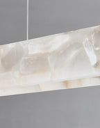 Alabaster Marble Linear Pendant Chandelier