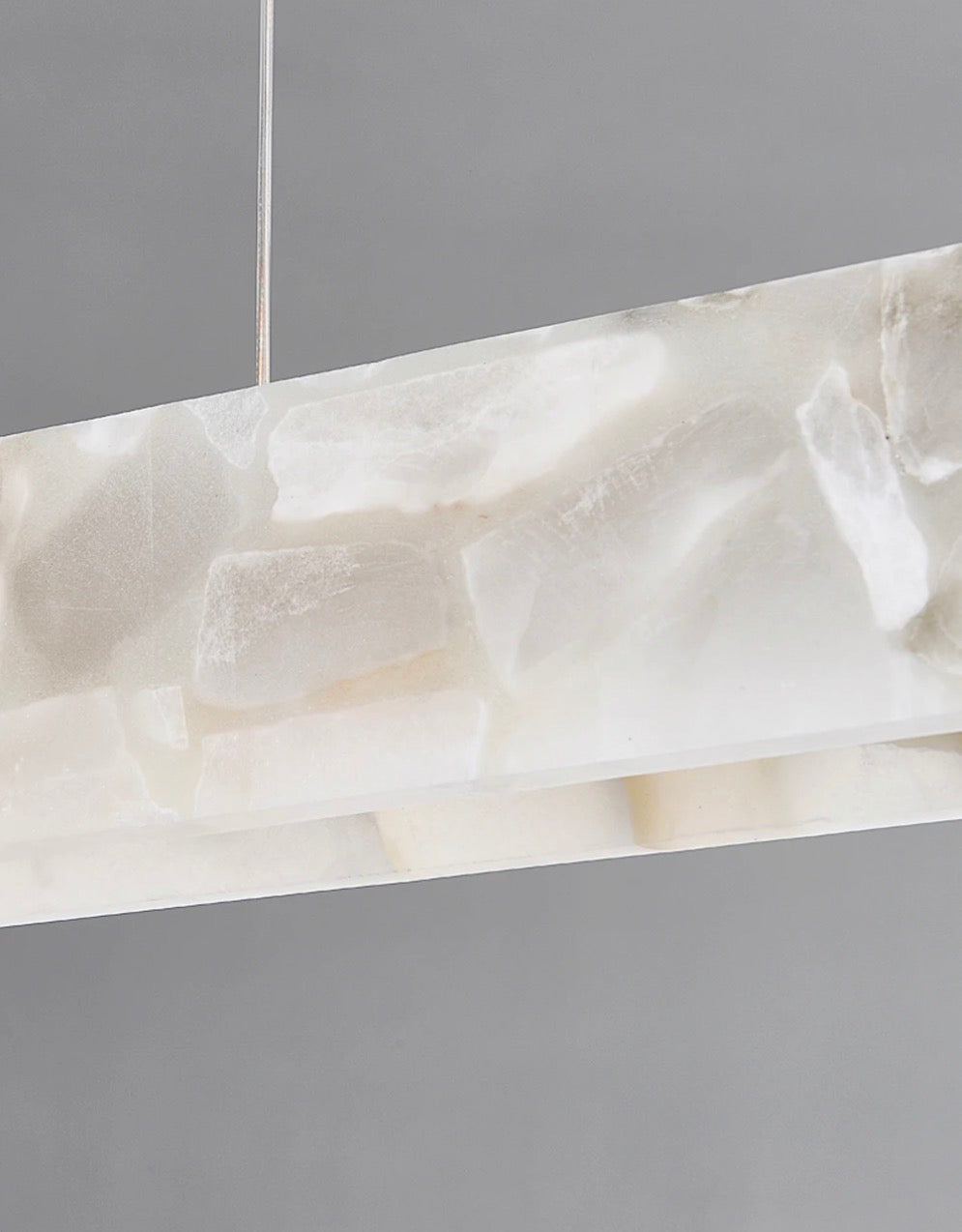 Alabaster Marble Linear Pendant Chandelier