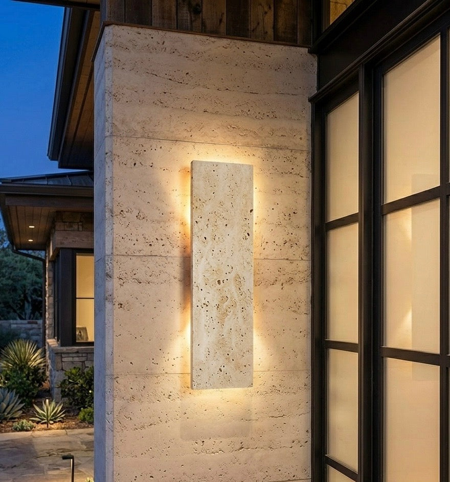 Travertine Wall Sconce
