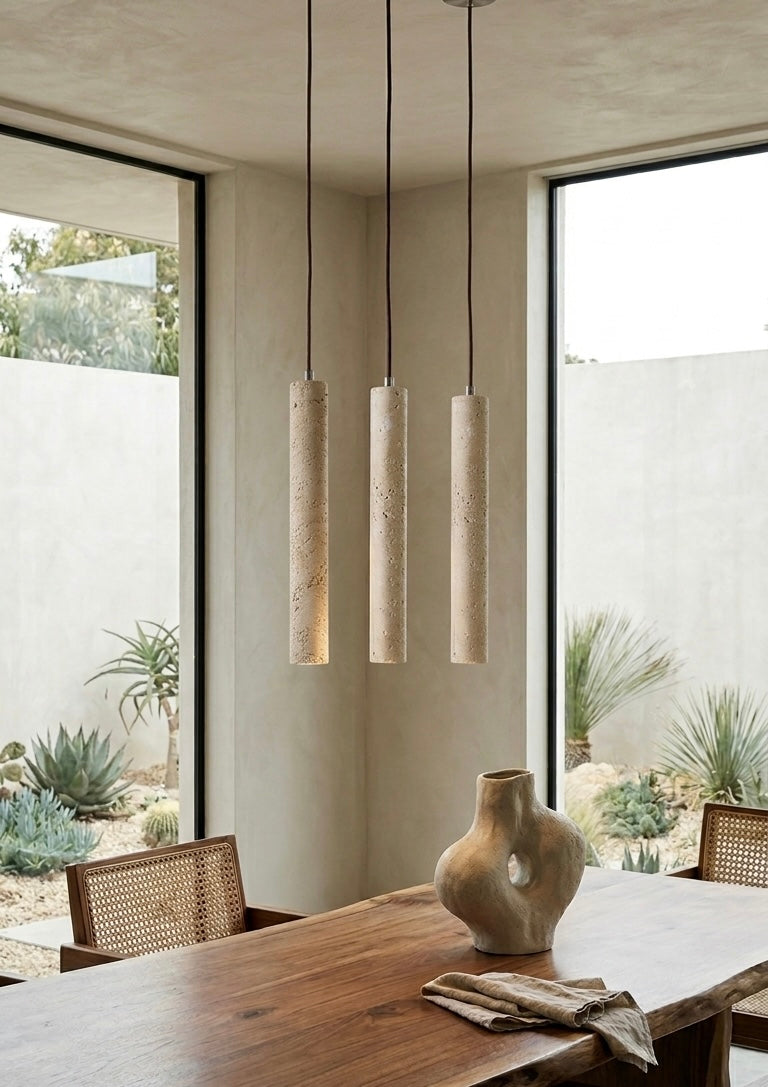 Travertine Pendant Lighting
