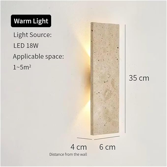 Travertine Wall Sconce