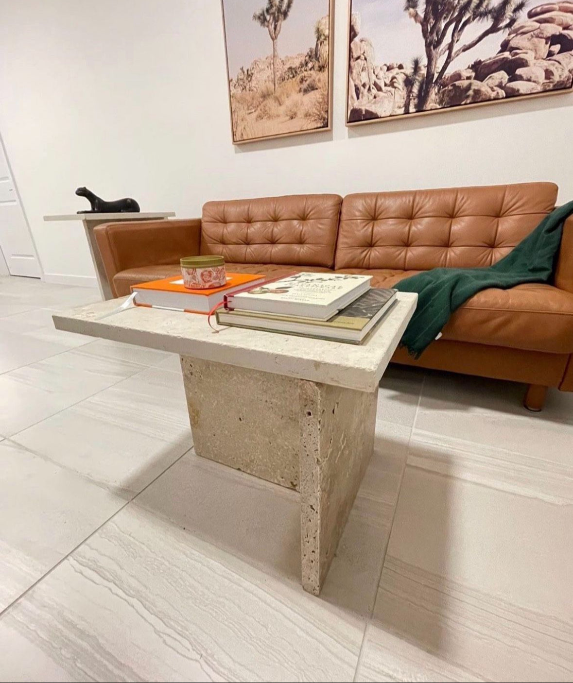 Terraforma Travertine Coffee Table (Single)