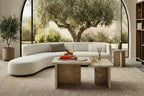 TerraForma Travertine Coffee Table