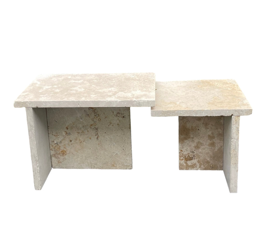 TerraForma Travertine Coffee Table