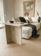 Alto TerraForma Travertine Side Table