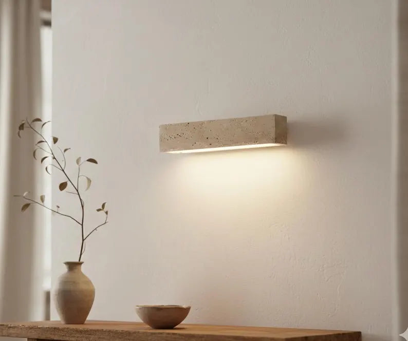 Linea Terra travertine lighting