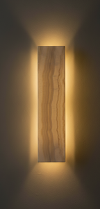 Onyx stone wall sconce