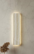 Onyx stone wall sconce