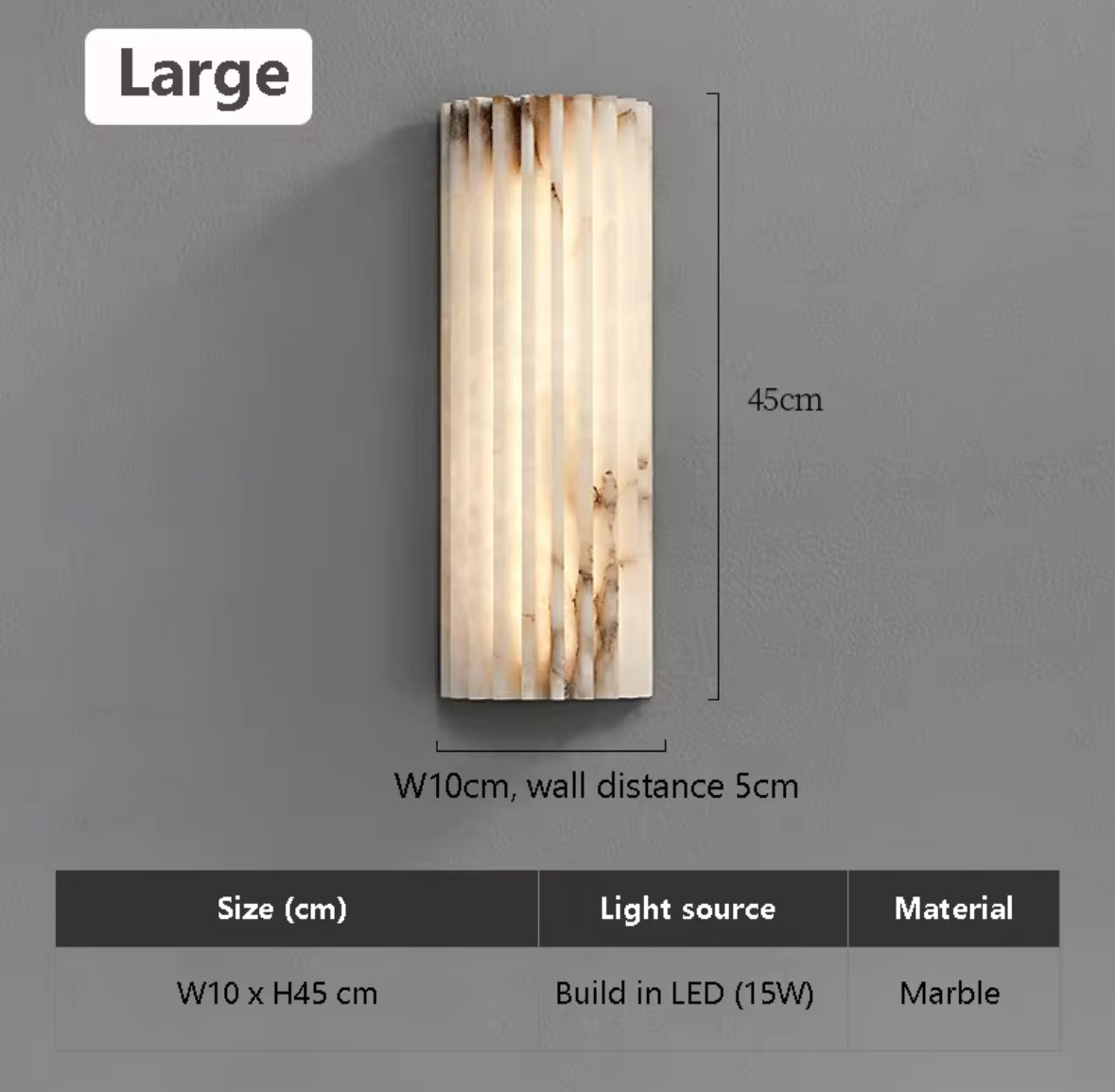 Marble Wall Sconce