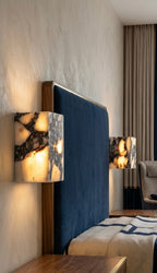 Marble wall sconce
