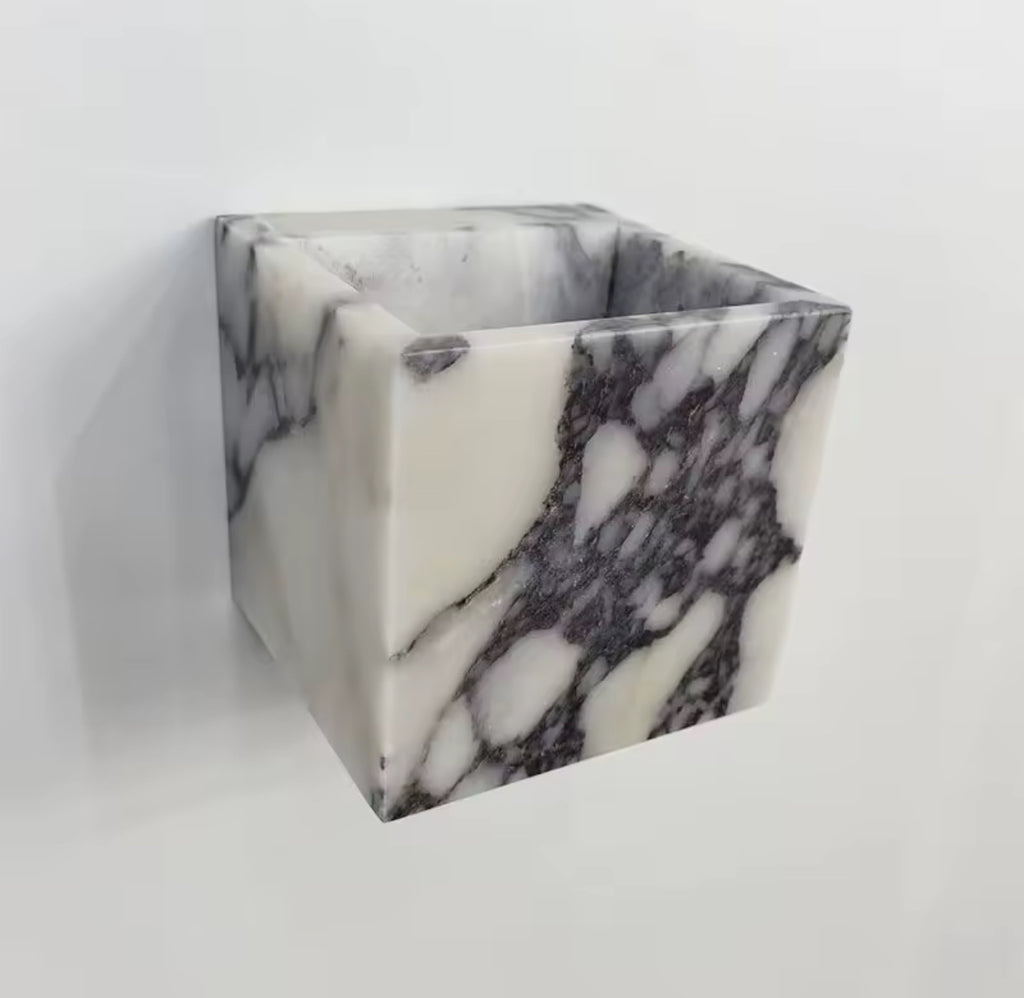 Marble wall sconce