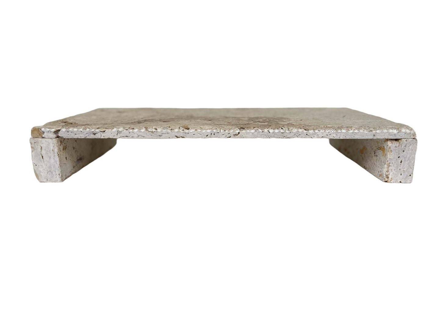 Travertine Pet Feeding Stand