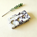 The Viola Calacatta Marble Espresso Tamping Station Block
