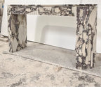The Fluted Monolith – Grand Marble Console Table