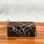 The Levanto Rosso Marble Rectangular Jewelry & Keepsake Box