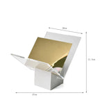 Marble Book Stand - Acrylic and Brass Open Coffee Table Book Display Holder