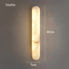 Translucent Vertical Marble Sconce