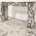 The Fluted Monolith – Grand Marble Console Table