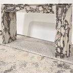The Fluted Monolith – Grand Marble Console Table