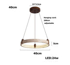 The Aurelia Travertine Ring Pendant Chandelier