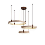 The Aurelia Travertine Ring Pendant Chandelier