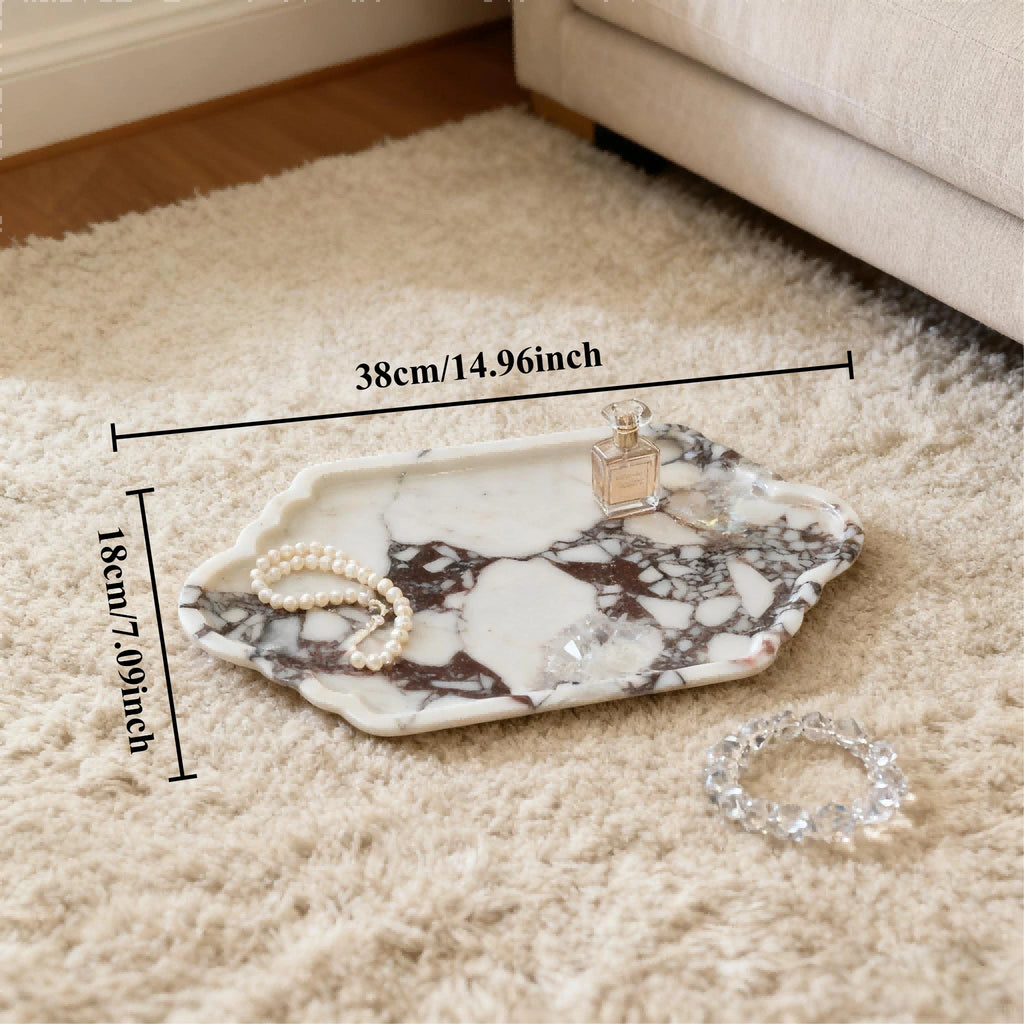 The Scalloped Stone Gallery Tray