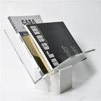 Marble Book Stand - Acrylic and Brass Open Coffee Table Book Display Holder