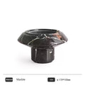Geometric Marble Pedestal Fruit Bowl