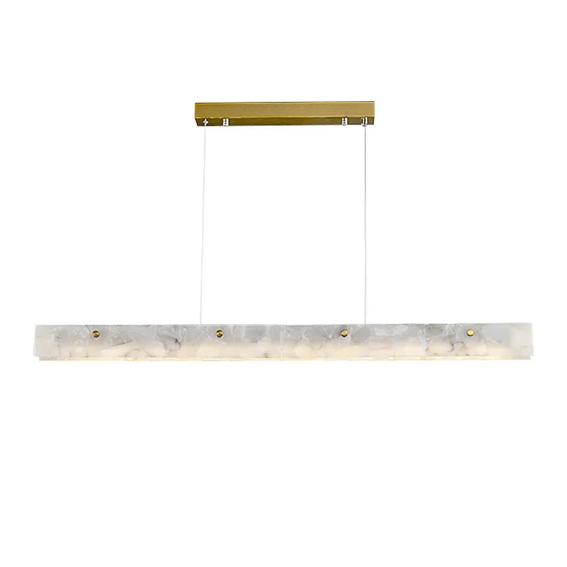 Alabaster Marble Linear Pendant Chandelier