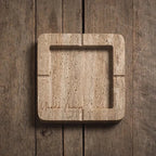 Calacatta Viola & Travertine Stone - Marble Ashtray or Jewelry Tray