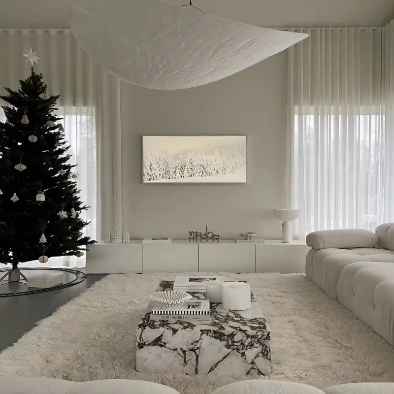 Bulgari Marble Plinth Coffee Table - Calacatta Viola Modular Plinth Cube & Rectangular Table