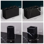 The Monolith Vanity Organizer – Hand-Carved Solid Marble