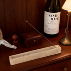 The Aura Travertine Block Incense Holder & Ash Catcher