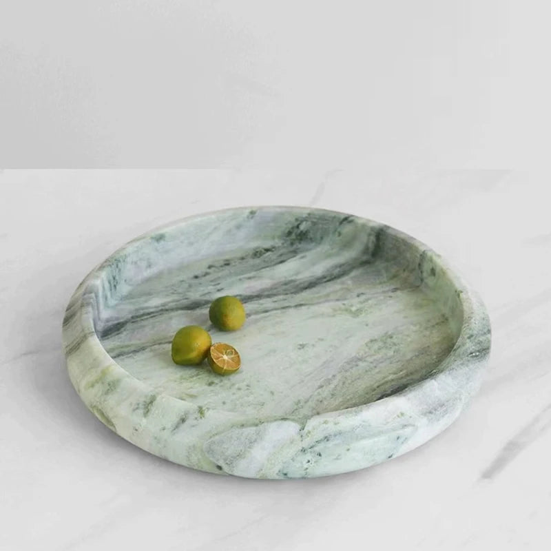Beveled Edge Natural Marble Tray