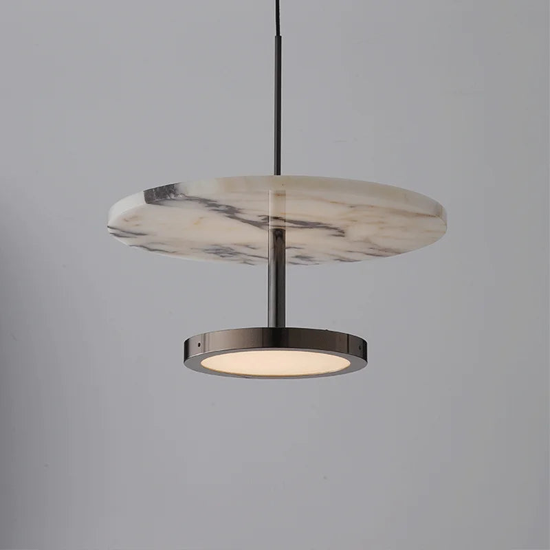 Calacatta Marble Disc Pendant Lighting