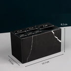 The Monolith Vanity Organizer – Hand-Carved Solid Marble