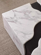 The Canyon Arabescato Marble Square Coffee Table