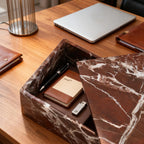 The Levanto Rosso Marble Rectangular Jewelry & Keepsake Box