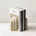Petra Arched Travertine Stone Bookends